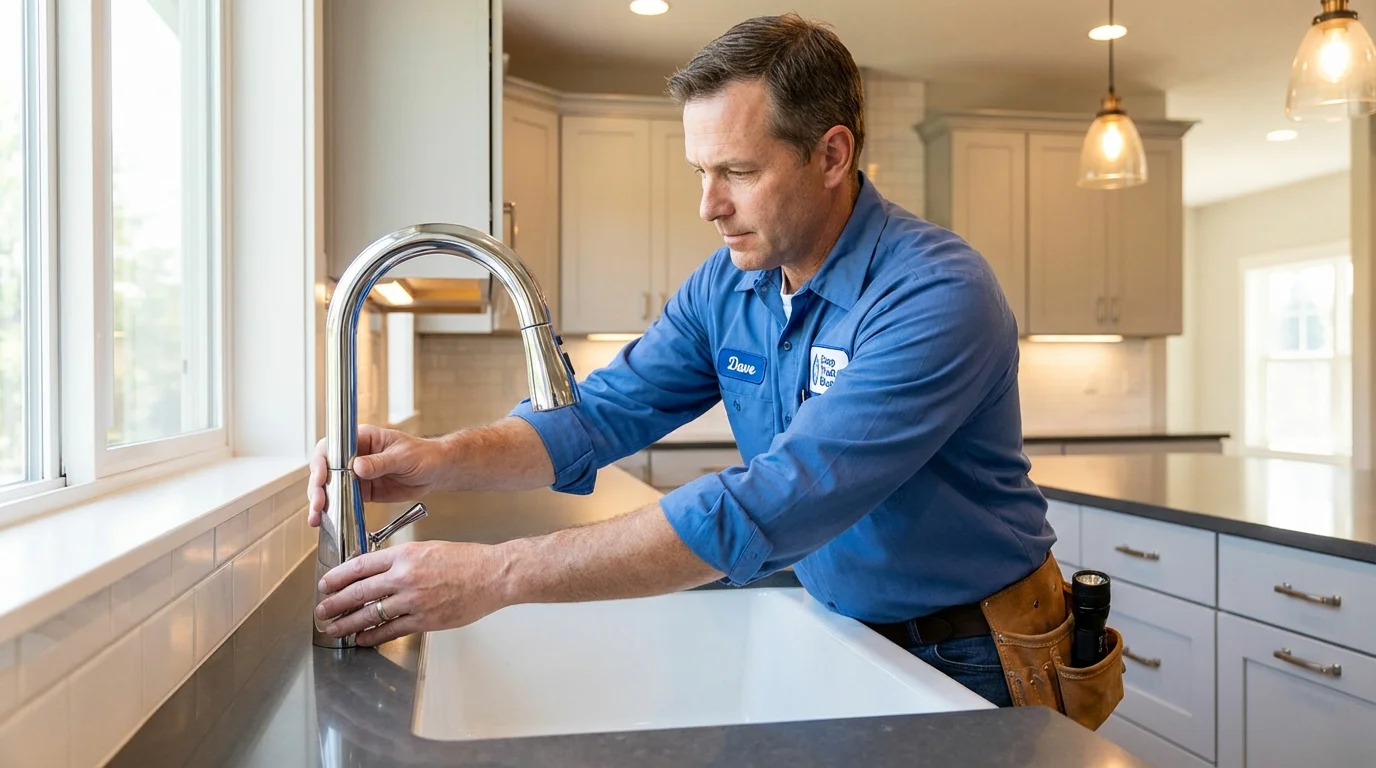 Kitchen faucet installation by Johns Plumbing LLC in White City